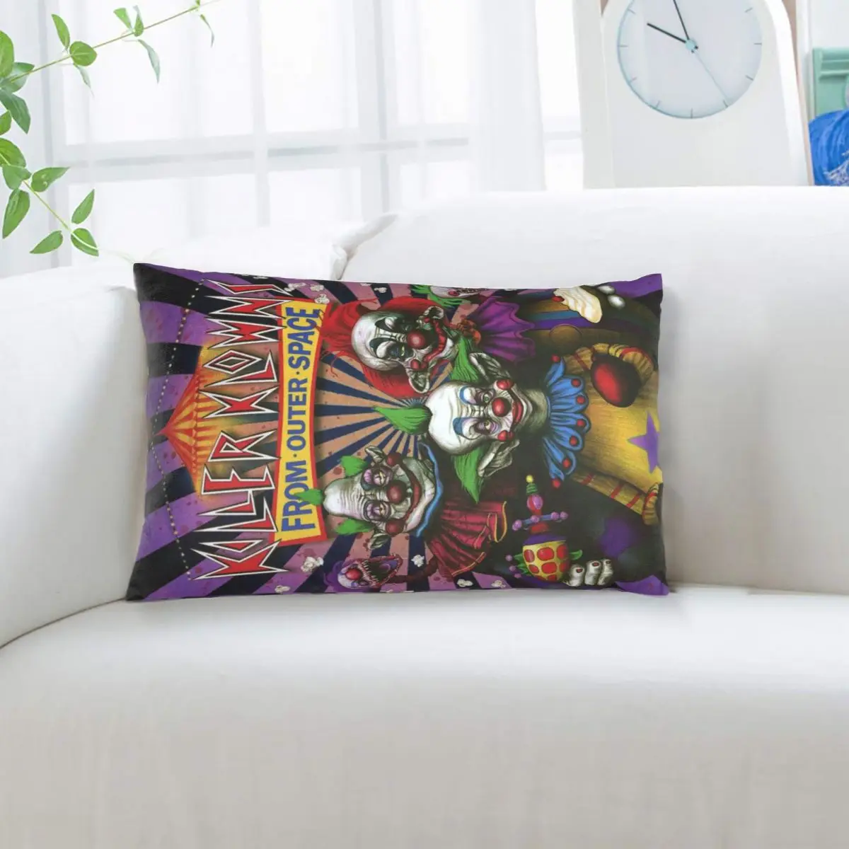 Killer Klowns From Outer Space Rectangle Pillowcase Cushion Cover Decor Bedroom Bed Home Comfort Throw Pillow