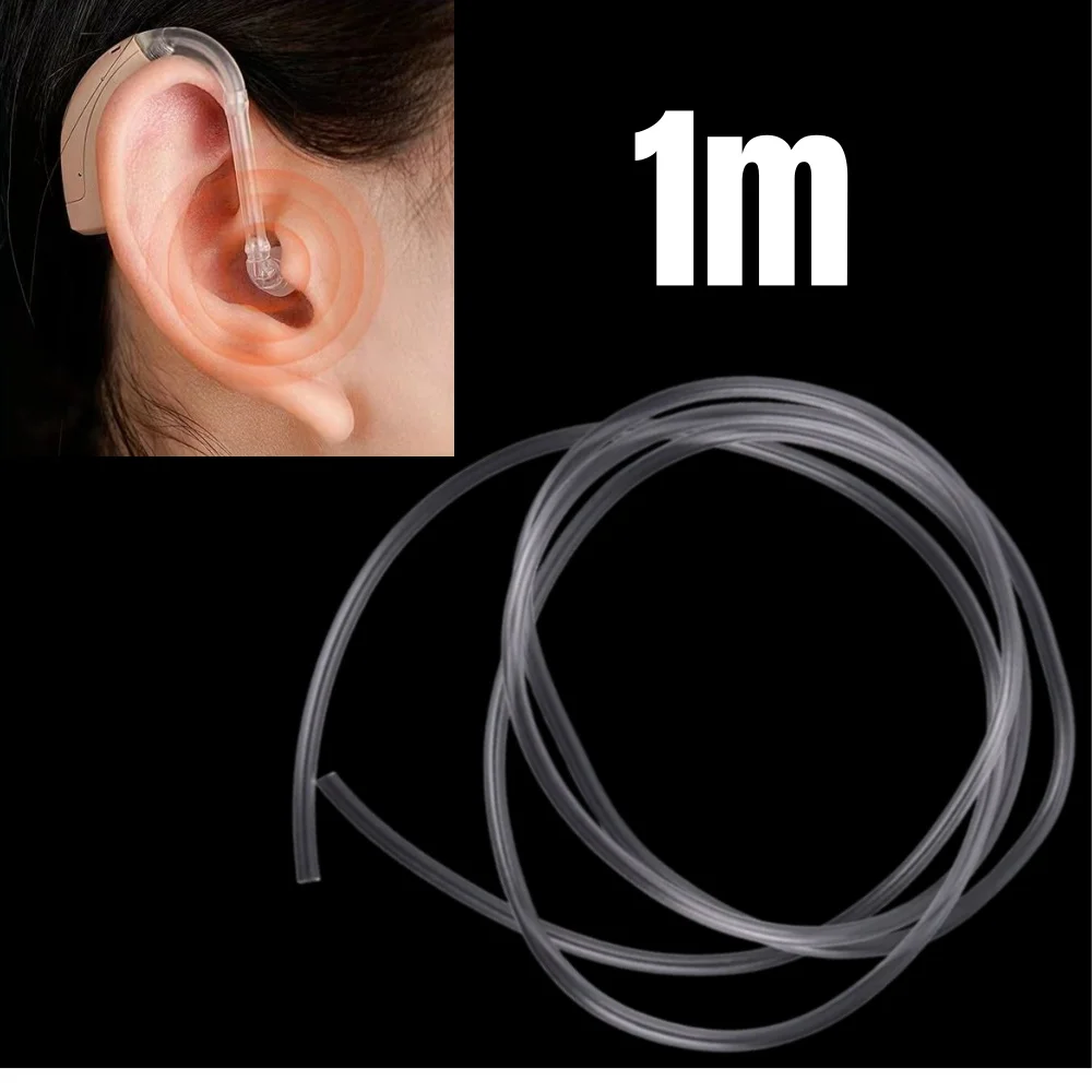 1PC Hearing Aid Accessories PVC Tubing BTE Hearing Aid Earmold Tube Transparent Tubing Tube for Earmoulds Earphones Hearing Aid