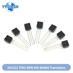 50/100PCS 2N2222 Transistor Kit TO-92 30v 800MA NPN Transistors Electronic Kits