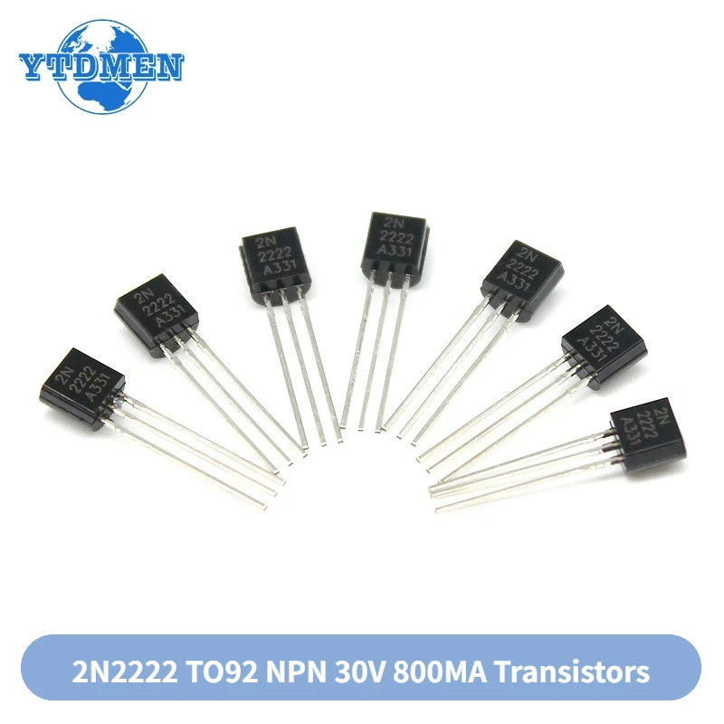 50/100 szt. 2N2222 zestaw tranzystorów TO-92 30v 800MA tranzystory NPN zestawy elektroniczne