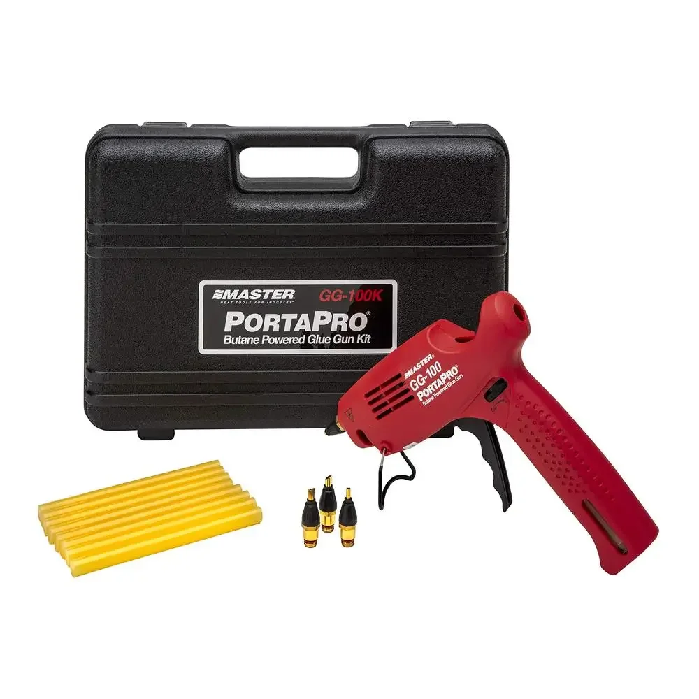 Cordless Butane-Powered Glue Gun Kit with 140-Minute Run Time Industrial Bonding Tool with 1/2