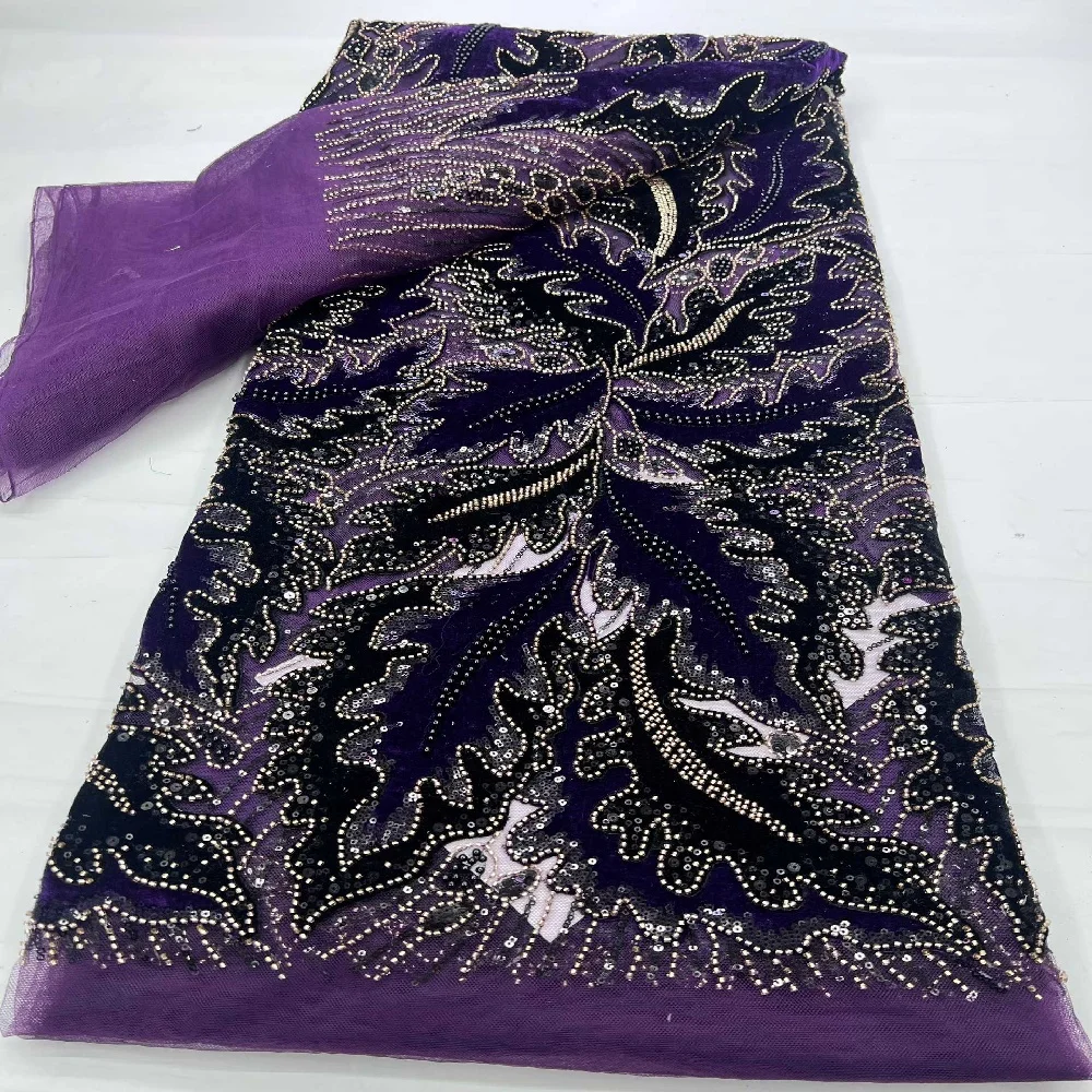 

Африканское кружево с пайетками и бисером, 3D ткань, высококачественное французское тюлевое кружево, вышивка 2026, нигерийские кружевные ткани