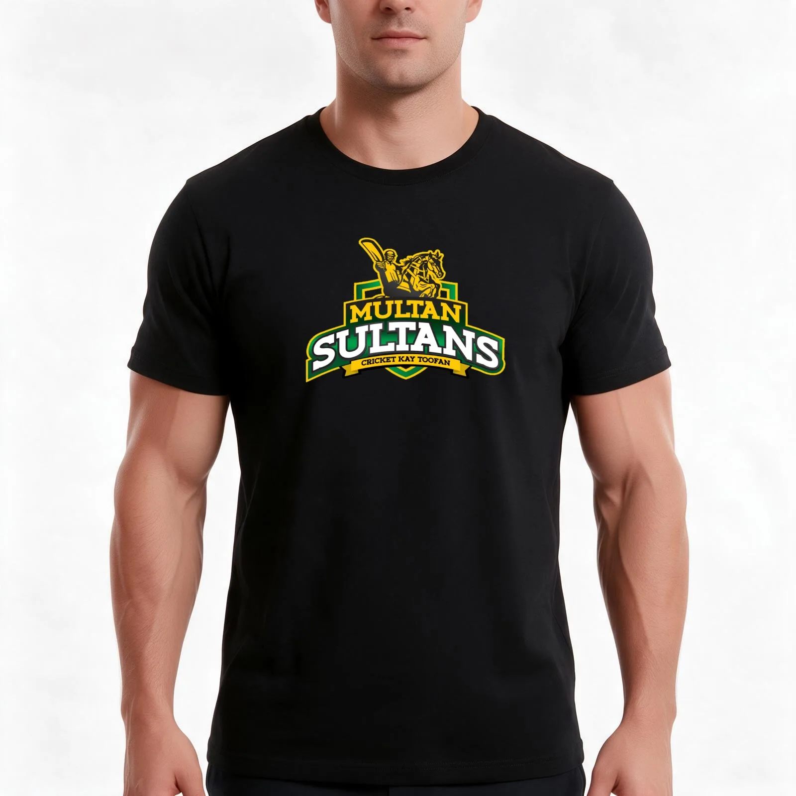 Multan Sultans Cricket Team logo T-Shirt, Summer Casual Cotton Tee, Oversized Streetwear Tops, Vintage Graphic Print