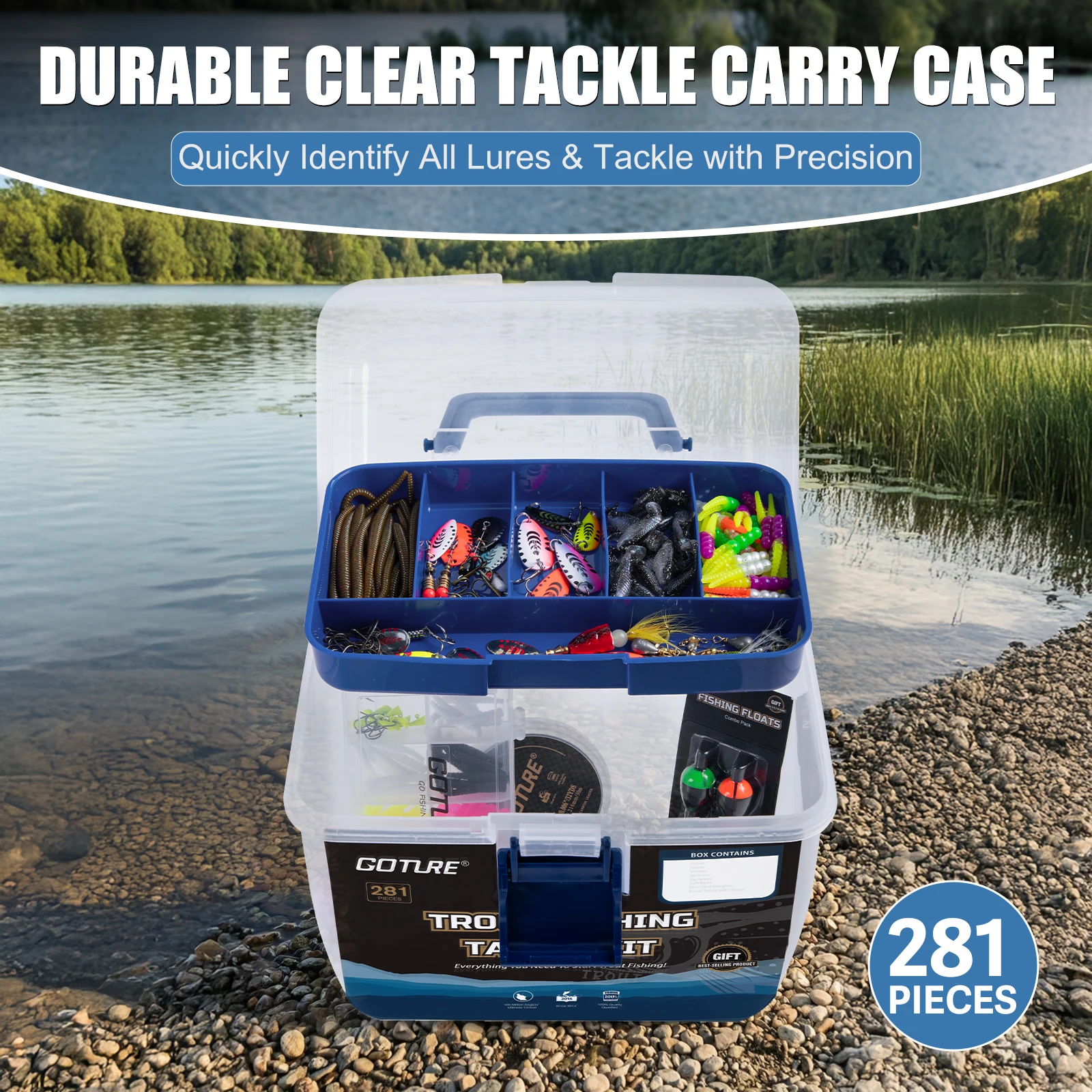 Maletín de pesca Goture – Caja organizadora con aparejos incluidos