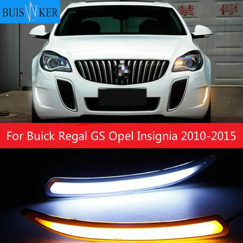 

Автомобильные светодиодные дневные ходовые огни для Buick Regal GS Opel Insignia 2010 2011 2012 2013 2014 2015, 2 шт.