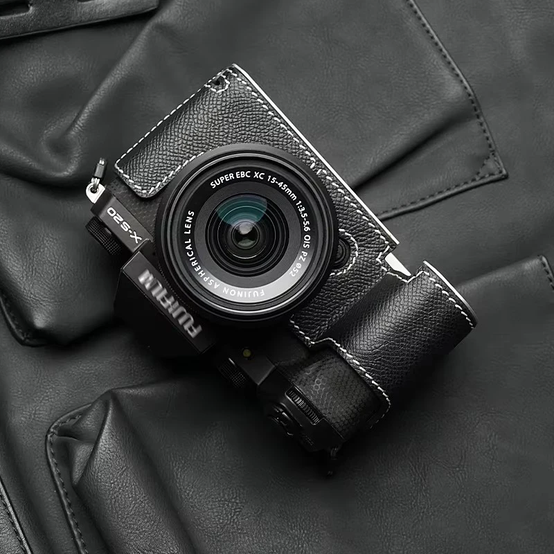 Mr.Stone XS20 Etui na aparat Pokrowiec ochronny Akcesoria do aparatu Fujifilm X-S20 Ręcznie robiona prawdziwa skóra — zdjęcie 5