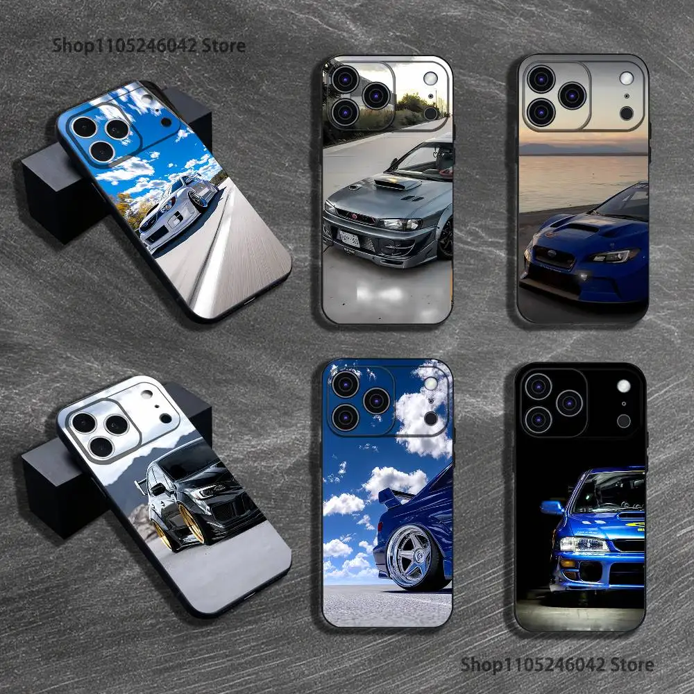 

Sport Car S-SubaruS Wear-resistant Phone Case For iPhone 17,16,15,14,13,12,11,Pro,XS,Max,XR,Plus,E,SE4,Mini Black Soft Cover
