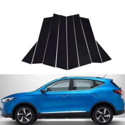 Fit For MG ZS ZX ZST Astor 2018 2019 2020 2021 2022 2023 8Pcs Gloss Black Pillar Posts Door Trim Window Cover Exterior Part