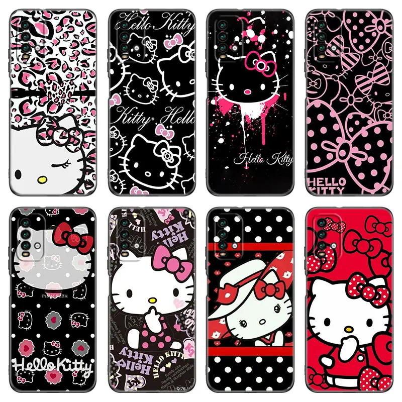 Cartoon Leopard Kitten-Cat Phone Case For Xiaomi Redmi 7A 8A 9A 10A 9C 10C 9i 10X K20 Note 5 6 Pro 9T Mi A2 8 10 Lite A3 Mix 3