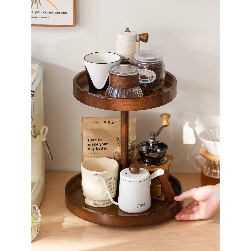 Cup holder, desktop rotating cup storage rack, water cup, teacup table display rack