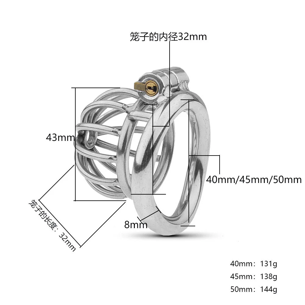 Keuschheitsgürtel für Männer, flaches rundes Loch, Keuschheitsschloss aus Metall, Peniskäfig, Harnröhrenkatheter, Penisring, Bondage-Gürtel, Sexspielzeug für Männer, Homosexuell