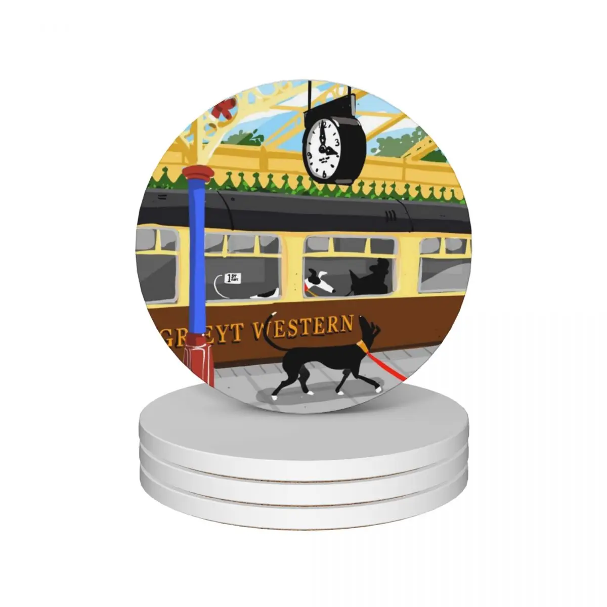 

Brief Encounter Ceramic Coasters (Set of 4) customized for drinks aesthetic tea cup holders Tea cups Coasters