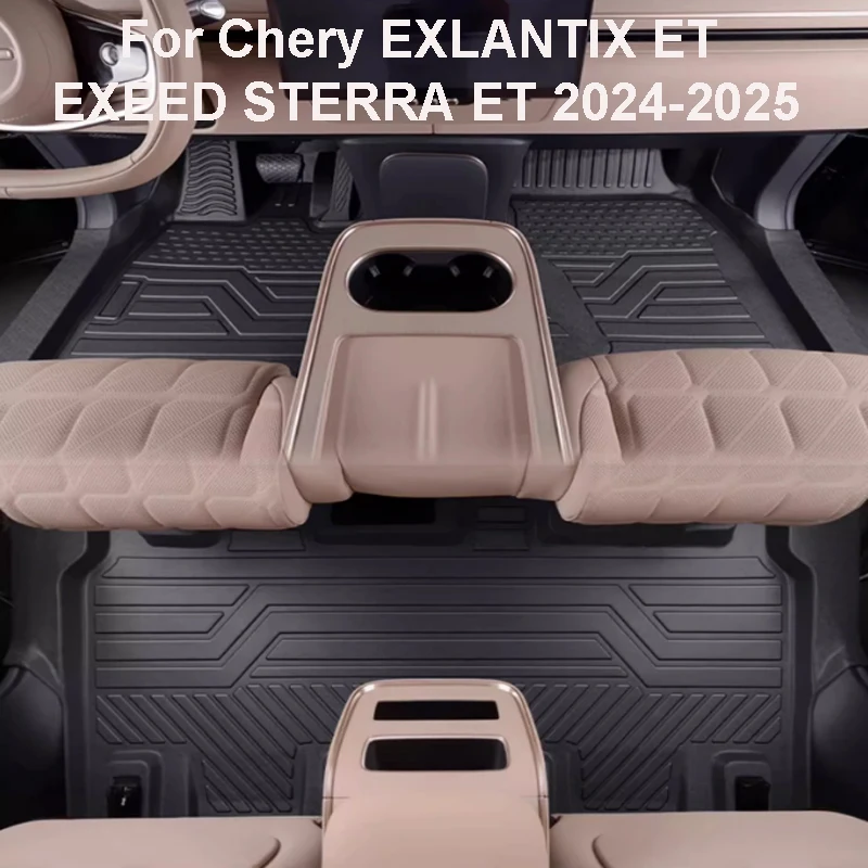 Coussinet de pied de voiture entièrement fermé en TPE, étanche, haute Protection, pour Chery EXLANTIX ET EXEED STERRA ET 2023 – 2025