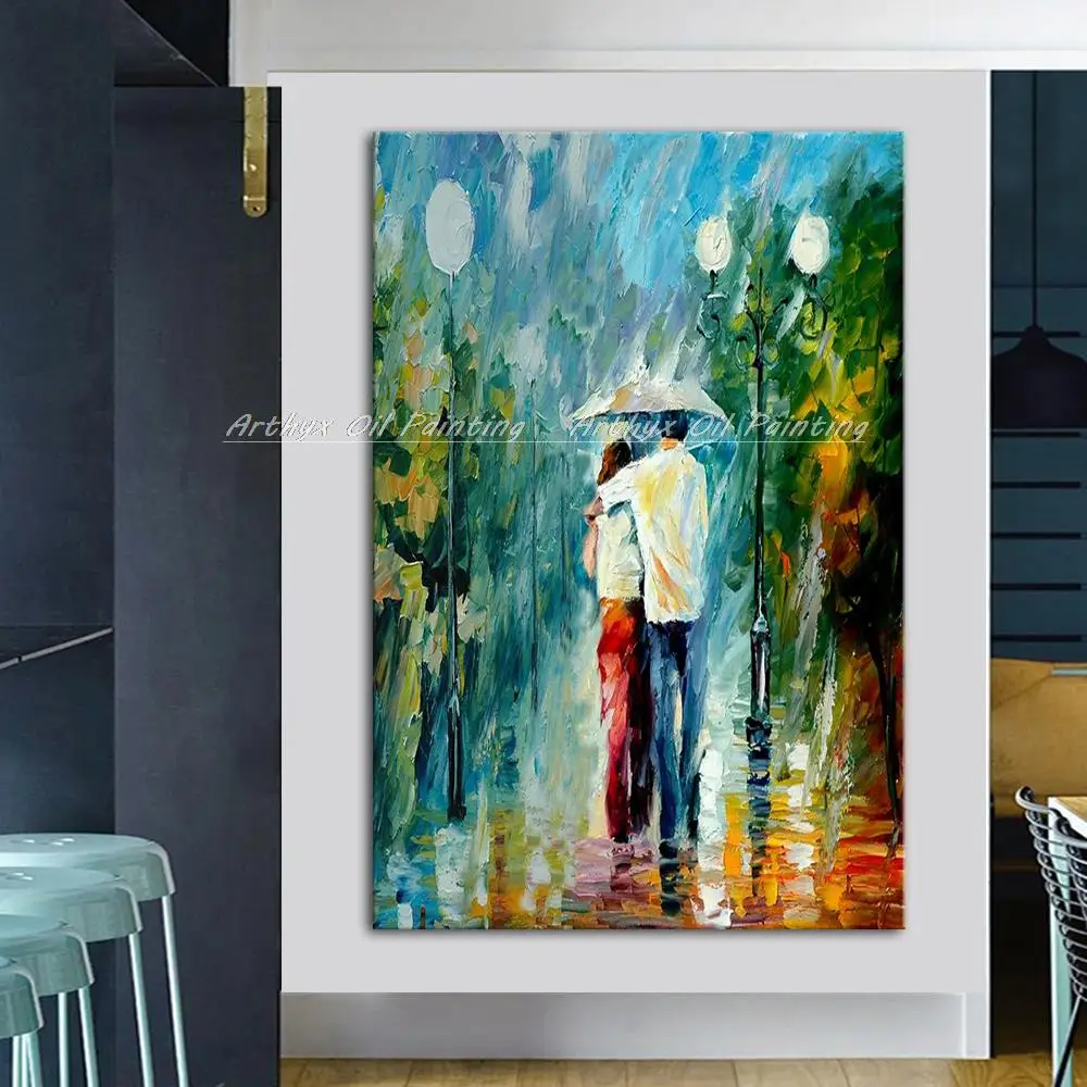 Aerhyx Modern Wall Picture,Handmade Landscape Home Decorative Art Picture,Palette Knife Oil Painting On Canvas,Room Decor Poster