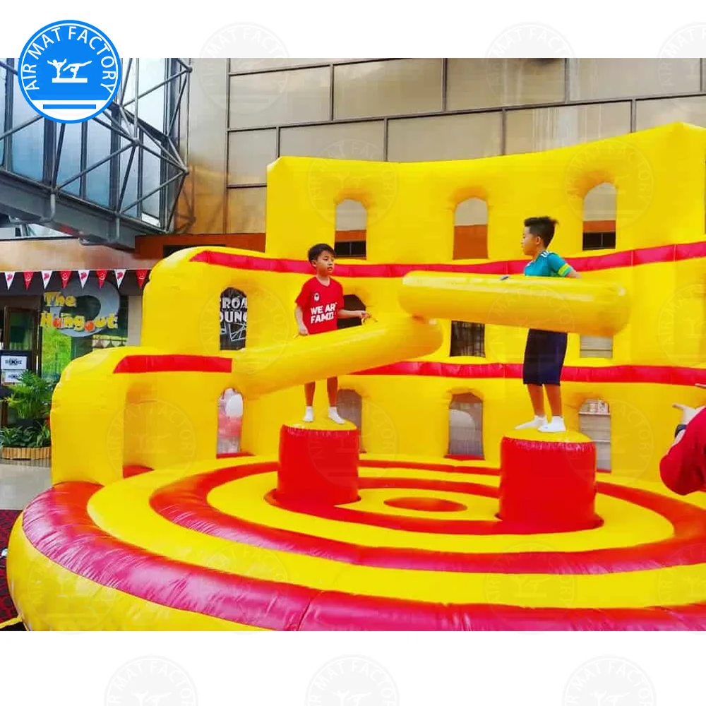 PVC Inflatable Gladiator Duel Game  Interactive Outdoor Indoor Party Game for Adults & Kids, Giant Inflatable Battle Arena Toy