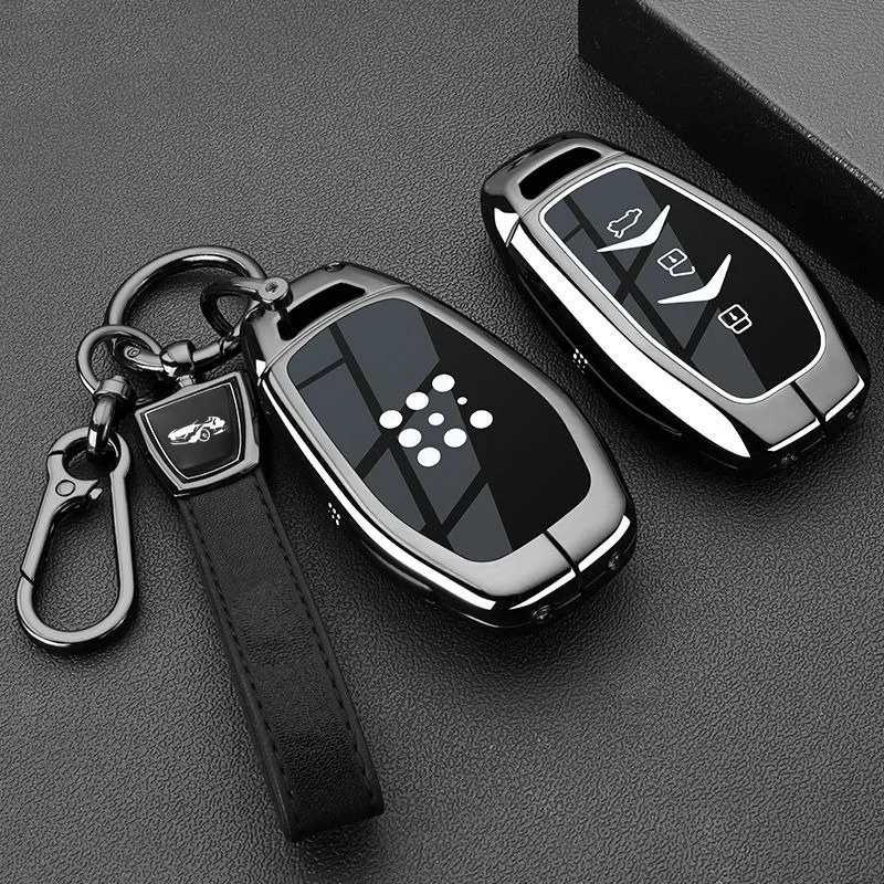 

Zinc Alloy Key Case for Dongfeng fengguang Seres Evolute i-Space i-Pro Landian E5 Remote Cover Shell Keychain Holder Accessori