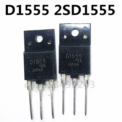 Original 2pcs/ D1555 2SD1555  TO-3PF 1500V 5A