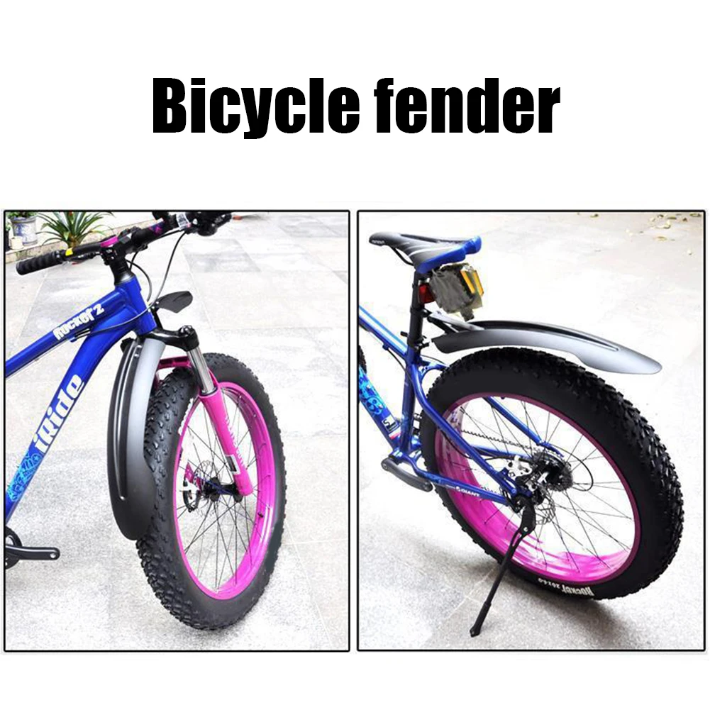 

Защита передних и задних шин для снежного велосипеда, передняя и задняя брызговик для горного велосипеда, аксессуары для велоспорта для велосипедов 20, 24, 26, 27,5 дюймов