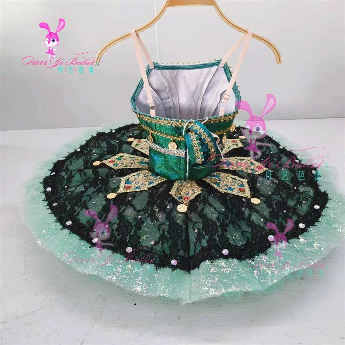 Danyi professional green Esmeralda ballet dress tutu dress competition customized adults and children