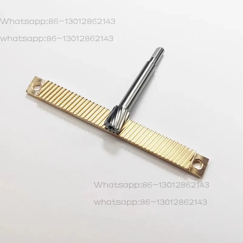 0.5 module 12-tooth micro gear rack stainless steel brass optical moving stage guide rail fine-tuning slide rail drive