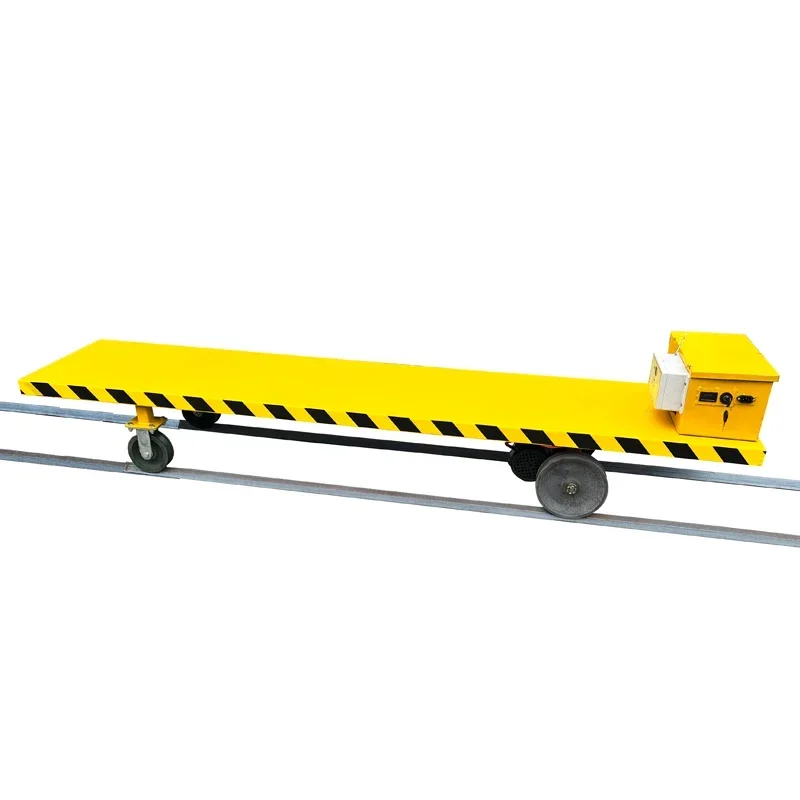 Greenhouse electric track remote control transport vehicle factory transfer vehicle orchard transport rail car