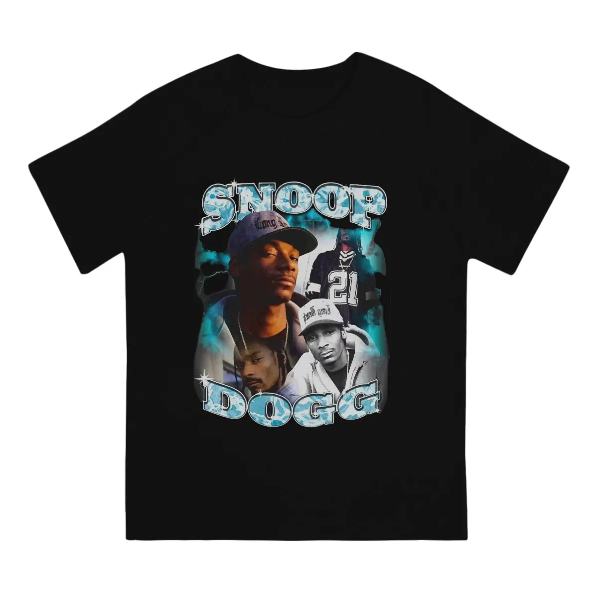 Cool Snoop Dogg T-Shirts for Men Round Neck Cotton T Shirt Rap singer Cordozar Calvin Broadus Jr Short Sleeve Tee Shirt Unique