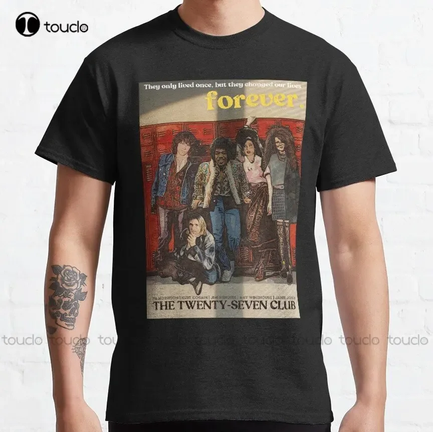 27 Club Cult Classic, Legend Classic T-Shirt Shirt For Women Printed Tee Custom Aldult Teen Unisex Digital Printing Tee Shirts
