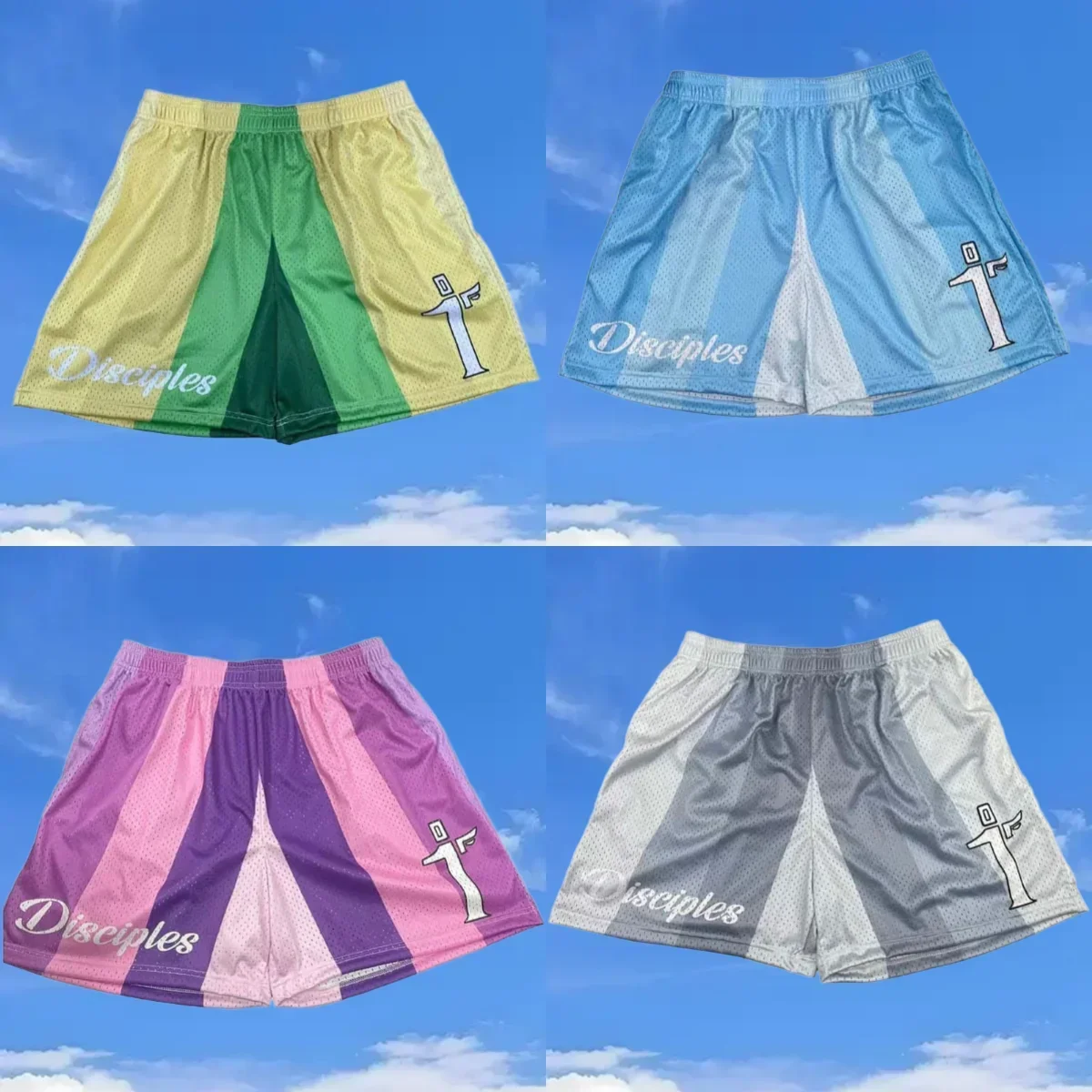 

2025 New Fashion High Street Trend Shorts Quick-Drying 3D Printing Men's Breathable Sweat Absorbing Comfortable Moto