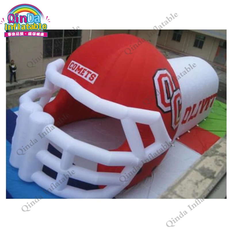 

Hot Sale Custom Giant Inflatable Football Helmet Tunnel For Sport Event