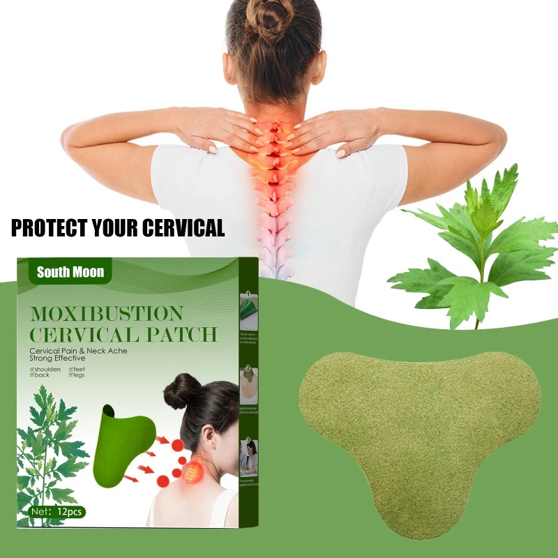 Wormwood cervical vertebra heating patch Shoulder Neck joint pain relief warm moxibustion sticker Arthritis hot compress plaster