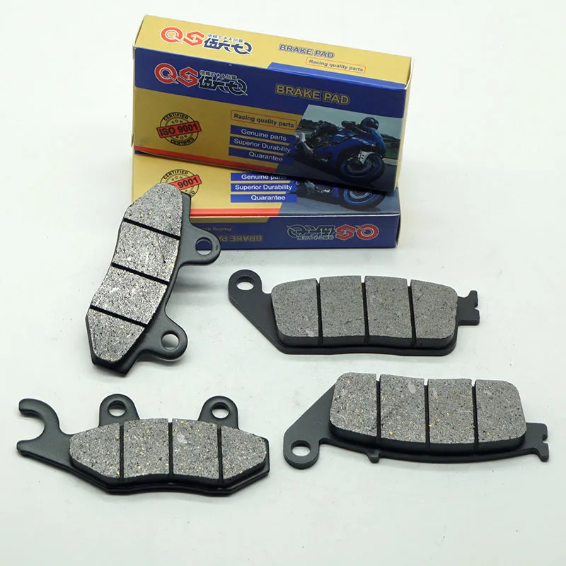 Motorcycle Front Rear Brake Pads for TRIUMPH America Cast Wheel 2002-2006 Bonneville 800 2001-2006 T100 2002-2020 Black 2017