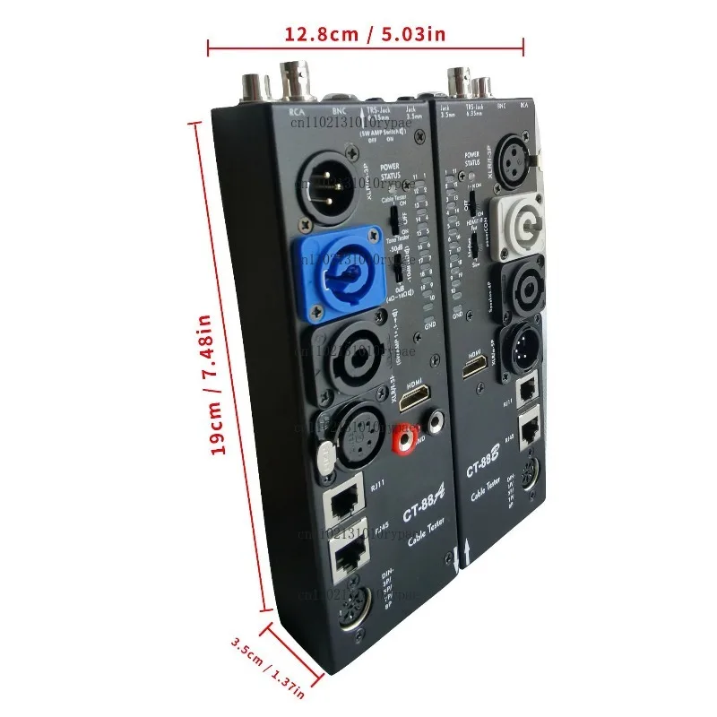 Separate multi-functional audio 16-in-1 digital display CT-88 automatic cable tester with HDMI and RCA connectors
