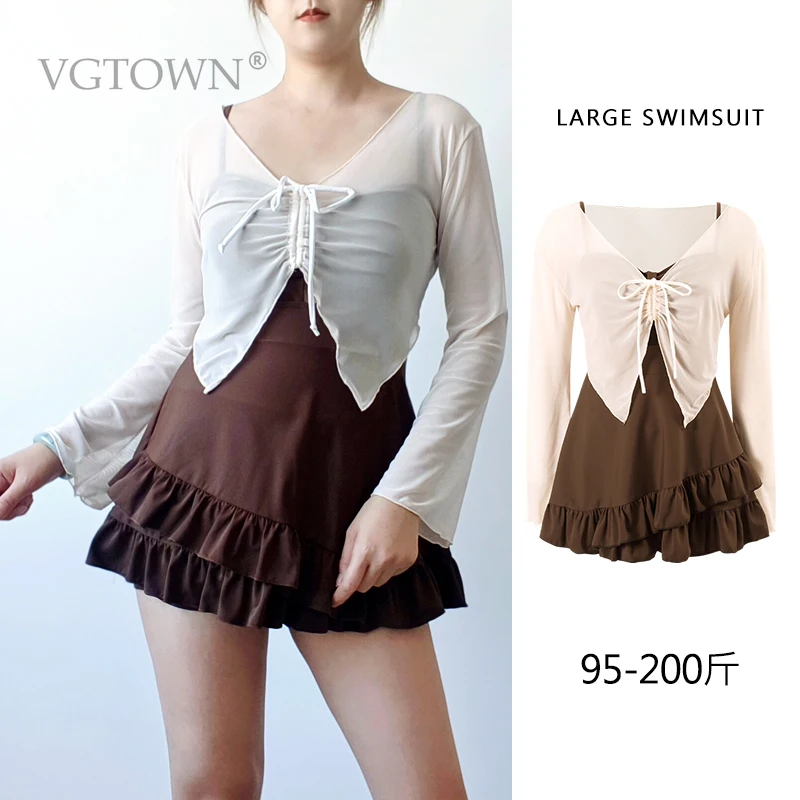 2026 New Swimsuit Women's One-piece Dress Sexy Thin Cover Belly Small Chest Hot Spring Swimwear Women's Summer Cover Belly