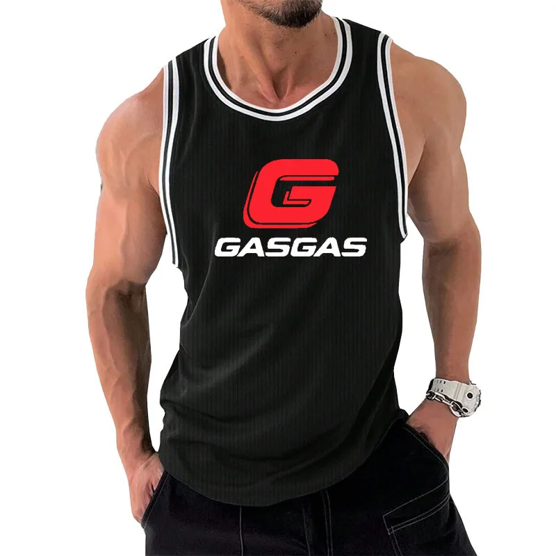 

Fashion Run Gym Man Vest Funny 3D Letter Print Men's Tank Top Outdoor Ride Sports Tee Summer Breathable Fitness Sleeveless Shirt