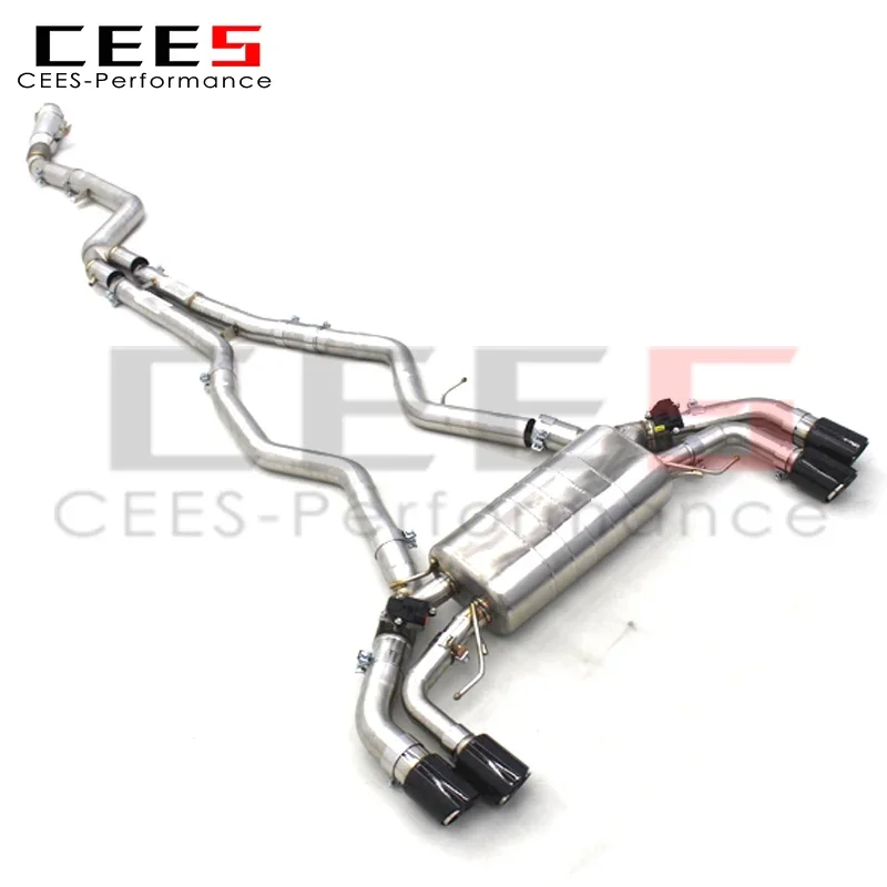 cees Catback Exhaust Downpipe for BMW M240i M240 B58 3.0T 2017-2023 Muffler Exhaust Stainless Steel Complete Catback Systems