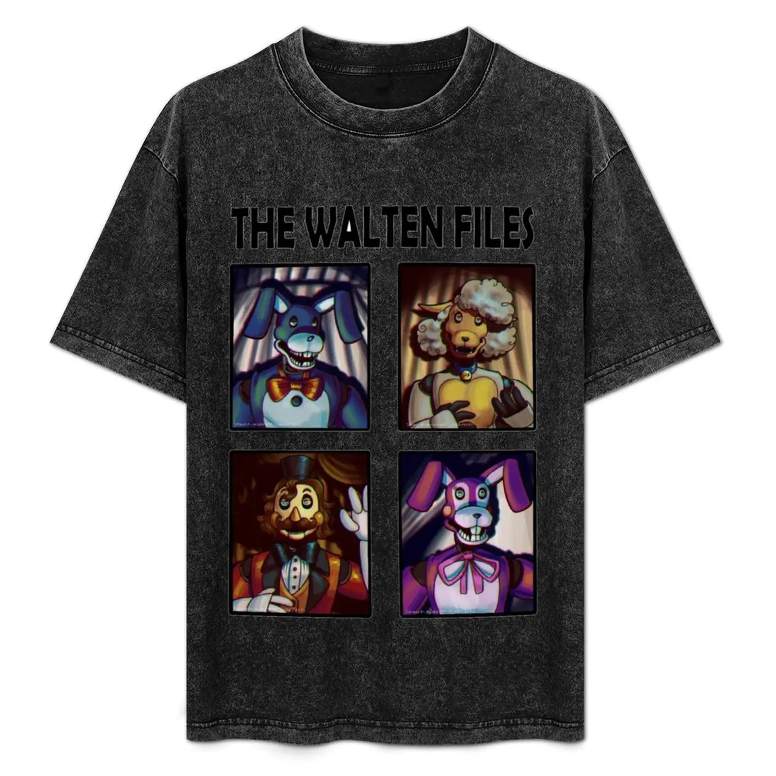 Camiseta The Walten Files Characters, cuello redondo, talla grande y alta