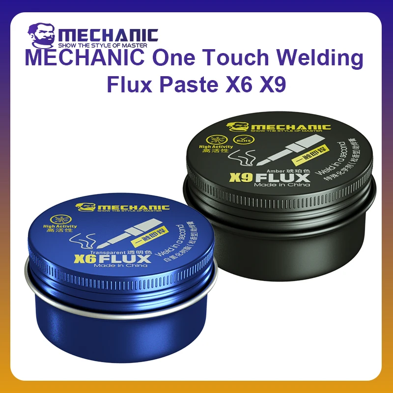 MECHANIC OFFICIAL One Touch Welding Flux Paste X6 X9 20g Paste For PCB BGA SMD Welding Fluxes Rework iPhone Repair Too