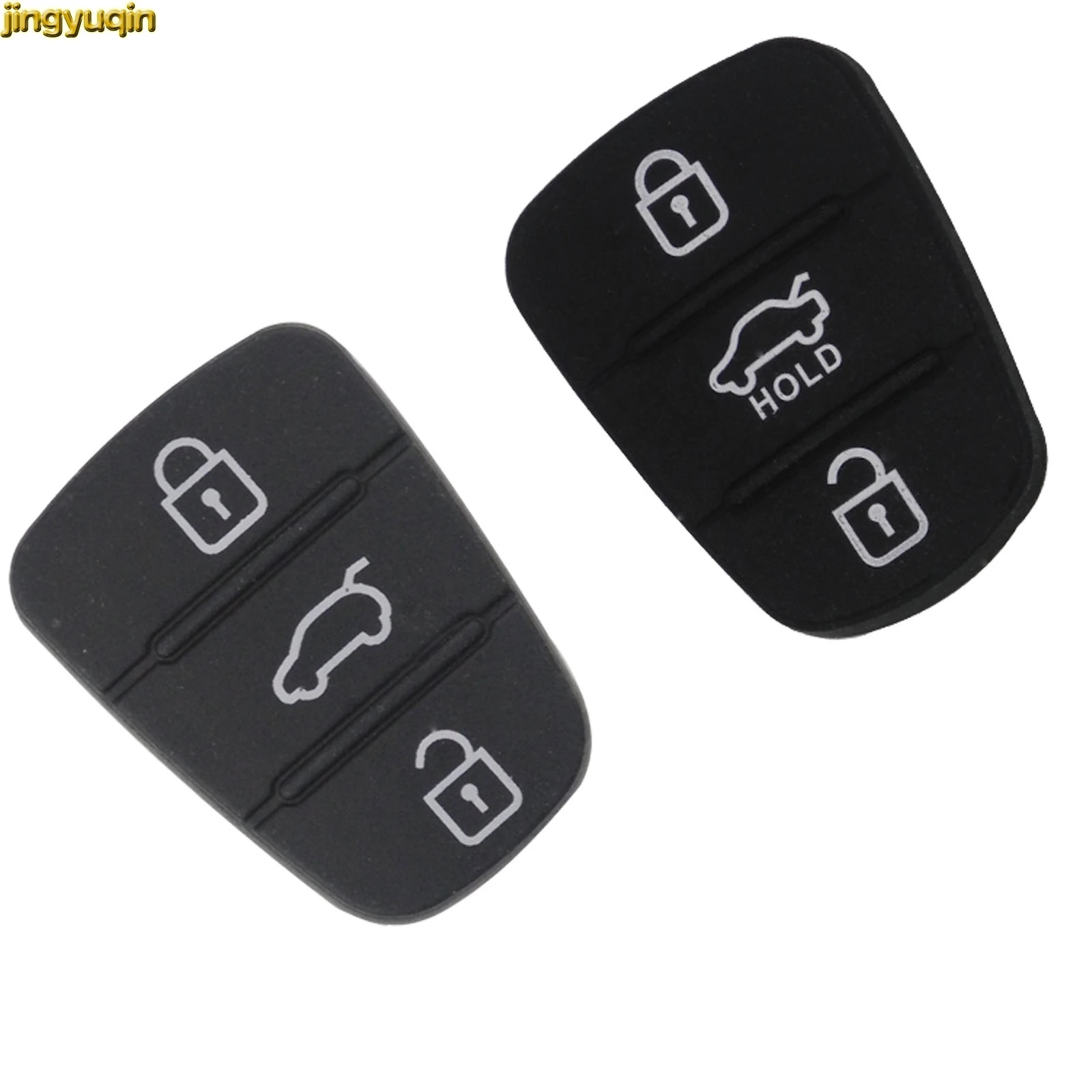 Nueva funda plegable de goma para llave de coche con 3 botones para Hyundai I30 IX35 para Kia K2 K5