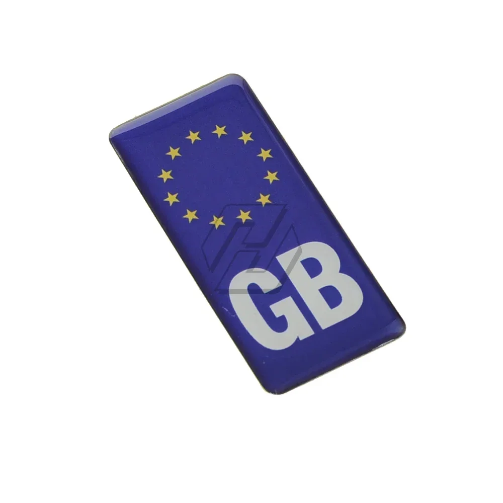 Motorcycle GB Euro Badge Sticker for Number-plate Vinyl Europe Legal Decal