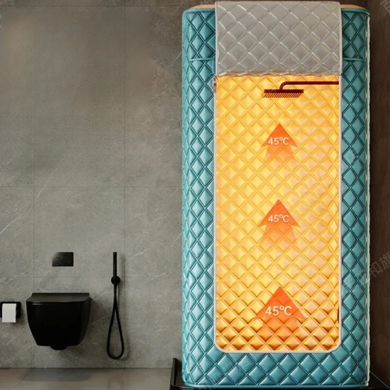 

‌3D Windproof Bathing Tent Thickened Insulated Shower Curtain Portable Waterproof Shelter Anti-Cold Shower Enclosure