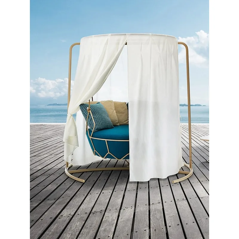 Outdoor swing courtyard hanging basket hanging bird's nest balcony cradle chair simple furniture villa sofa hammock