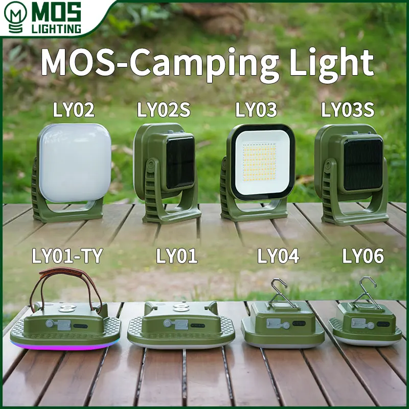 MOSLIGHTING LED Outdoor Tent Light 13500mah USB Charging Night Light Waterproof Emergency Flashlight Portable Work Light Fishing