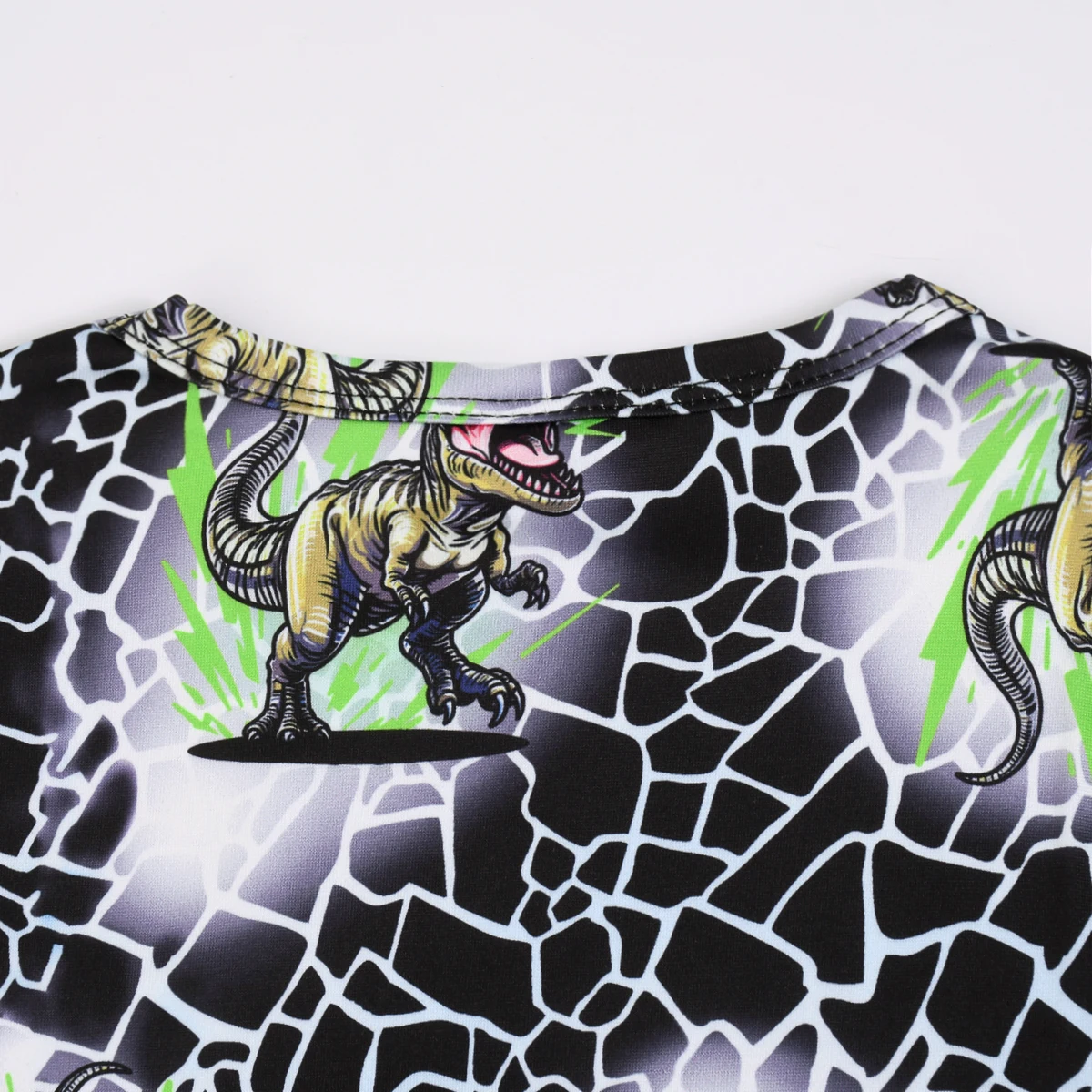 Frühling Herbst Jungen Pyjama-Set Dinosaurier Astronaut Feuerwehrauto Druck Kinder Loungewear – Detail 14