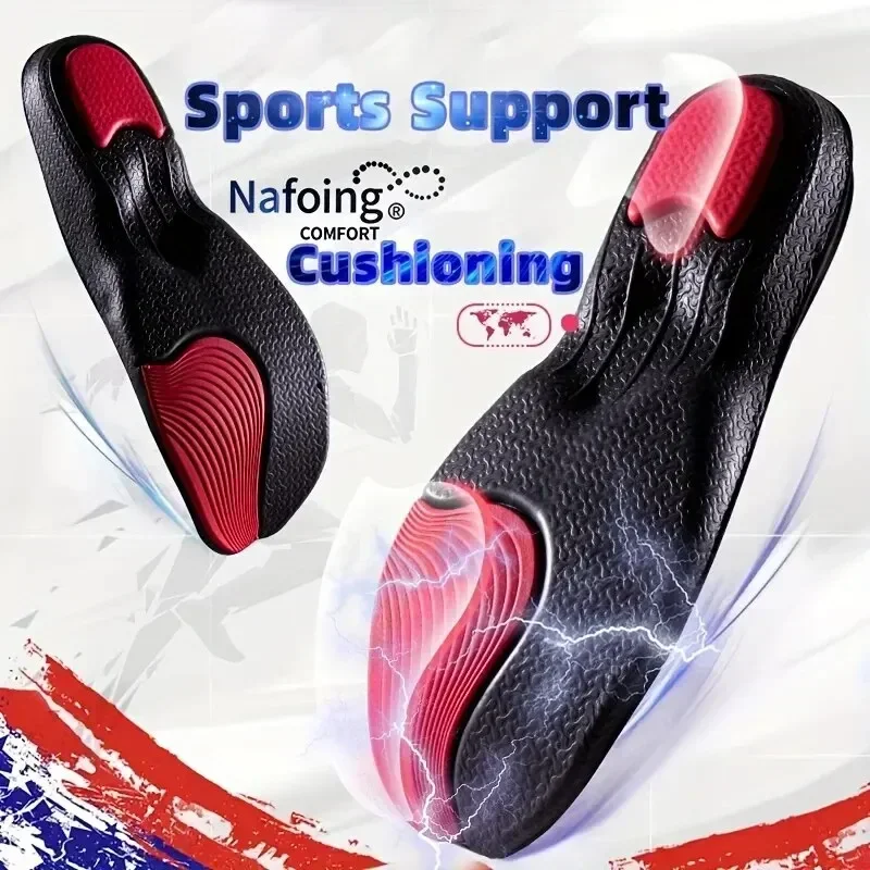 1Pairs Sports Shoes Insoles EVA Running Insole for Feet Shock Absorption Baskets Shoe Sole Arch Support Orthopedic Inserts