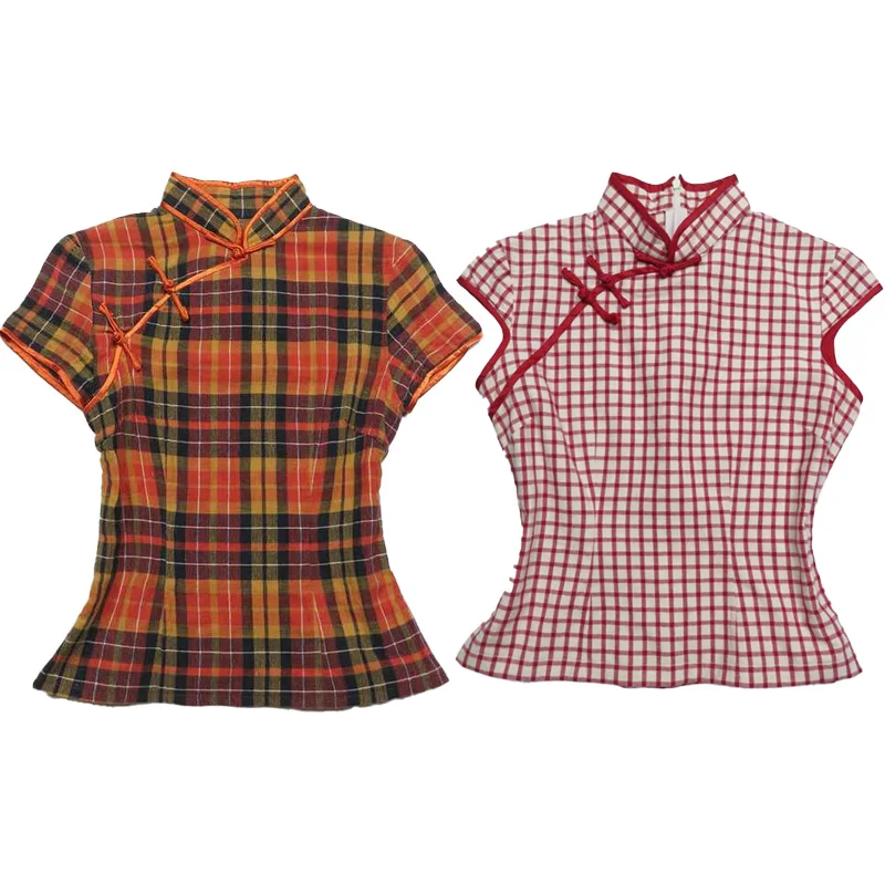 Camiseta de manga corta de estilo chino, ropa de calle, moda de venta al por menor, ropa informal, Top minimalista clásico único y elegante para mujer