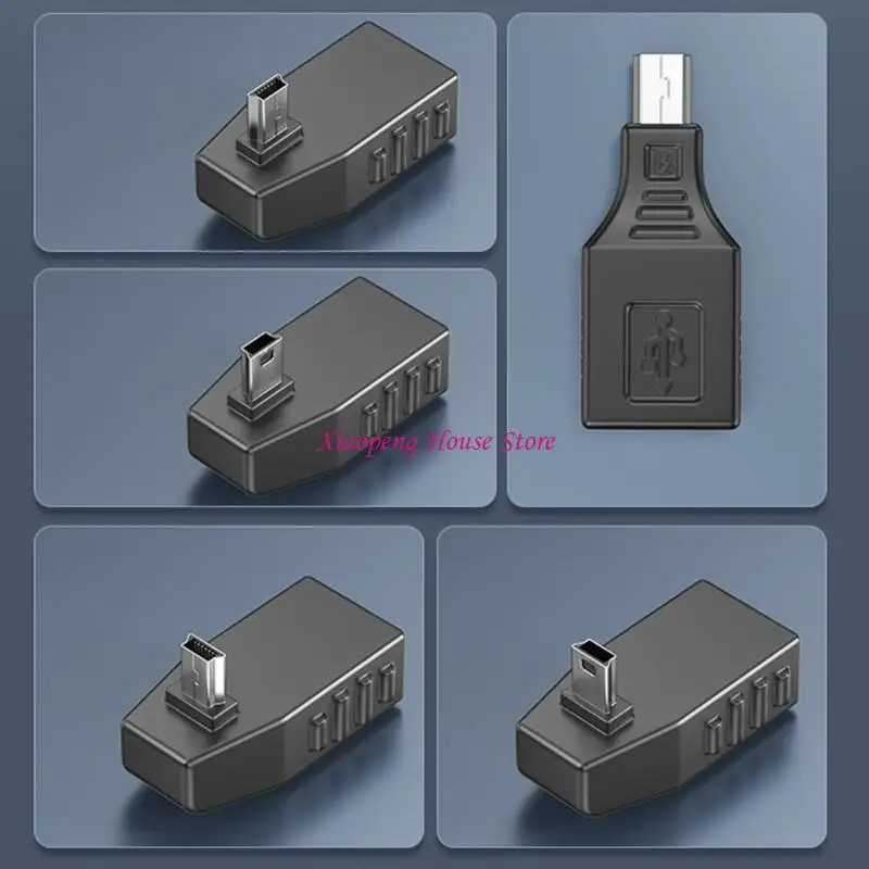 USB 5Pin Male to USB Female OTG Adapter 480Mbps Data Adapter for Smartphone 77JC