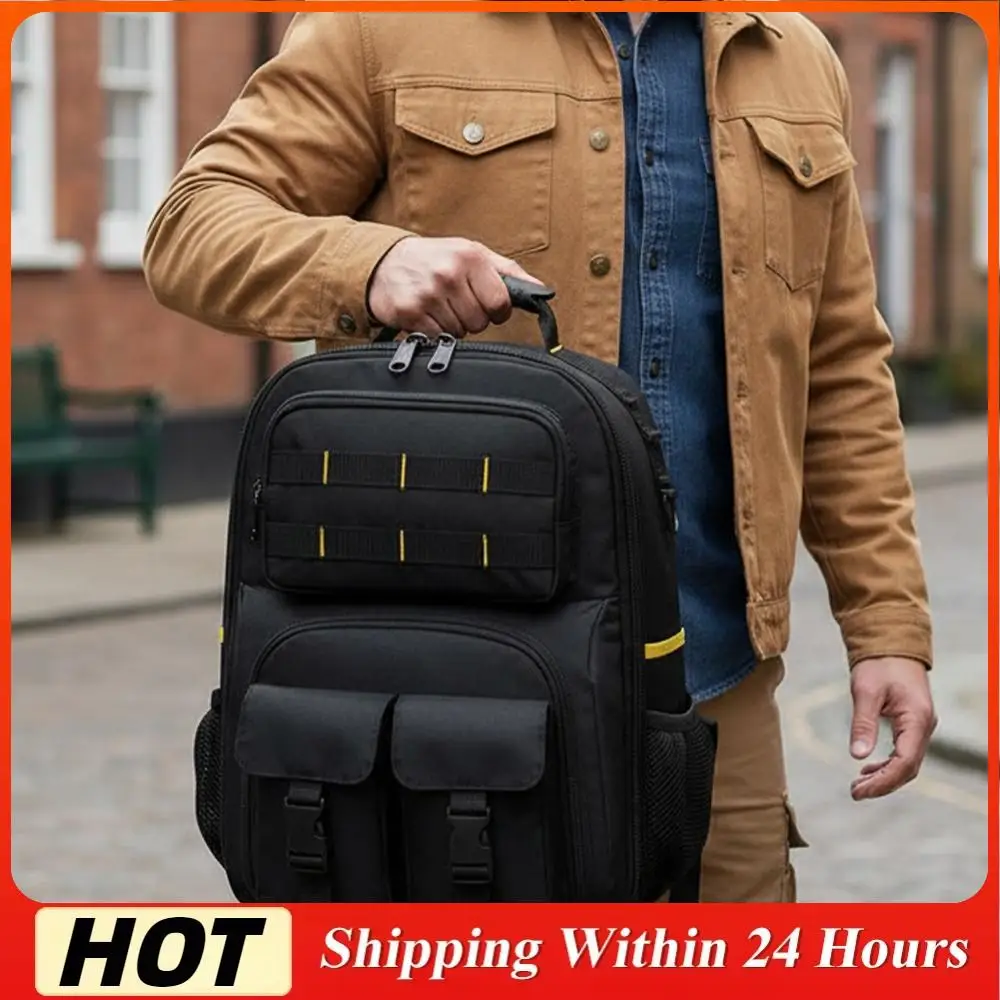 

Прочный рюкзак электрика, износостойкая профессиональная рабочая сумка через плечо, большая вместимость для строителей и сантехников