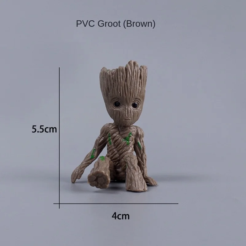 Marvel Groot Fish Tank Decoration Galaxy Hero Guardian Aquarium Fish Tank Plant Bonsai Garden Flower Pot Stone Model Decoration