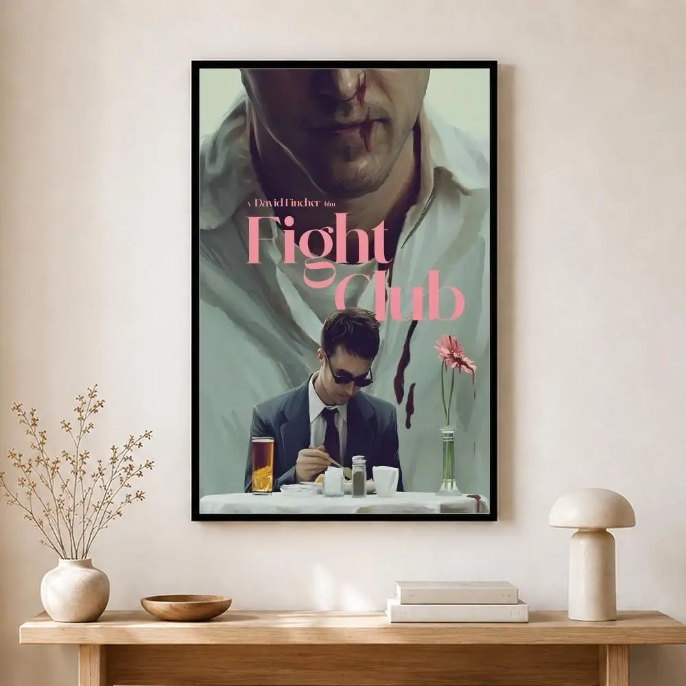 Film-Poster „Fight Club“, selbstklebender Kunst-Aufkleber aus wasserfestem Papier, Wanddekoration für Kaffeehaus, Bar, Zimmer – Detail 18