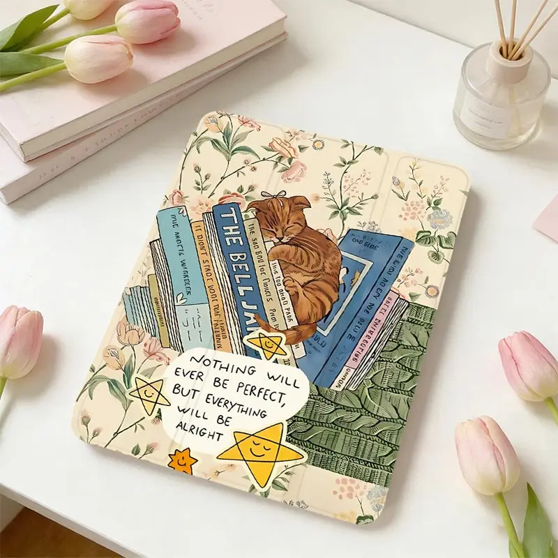 With Pen Holder Tri‑Fold TPU Bumper Case For Xiaomi Pad 7/7Pro 8/8Pro 11.2 Redmi Pad SE 11 Xiaomi Pad 5/5Pro 6/6Pro 11 inch